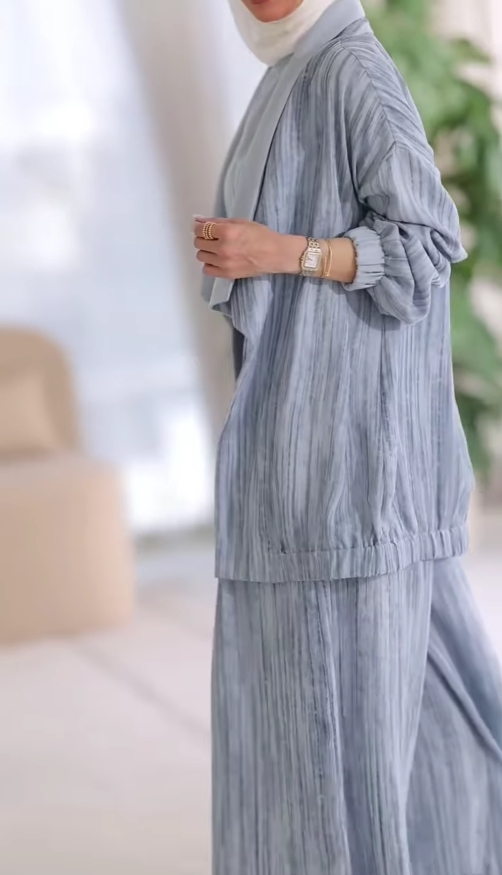 Effortless Linen Pants for Women with Striped Lapel Cardigan Wide Leg Three Piece Casual Set Style